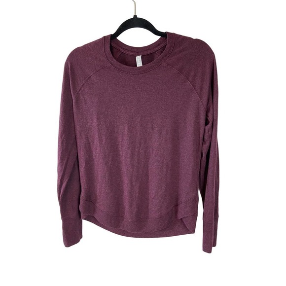 Athleta Mindset sweatshirt velvet plum size small - Picture 1 of 4